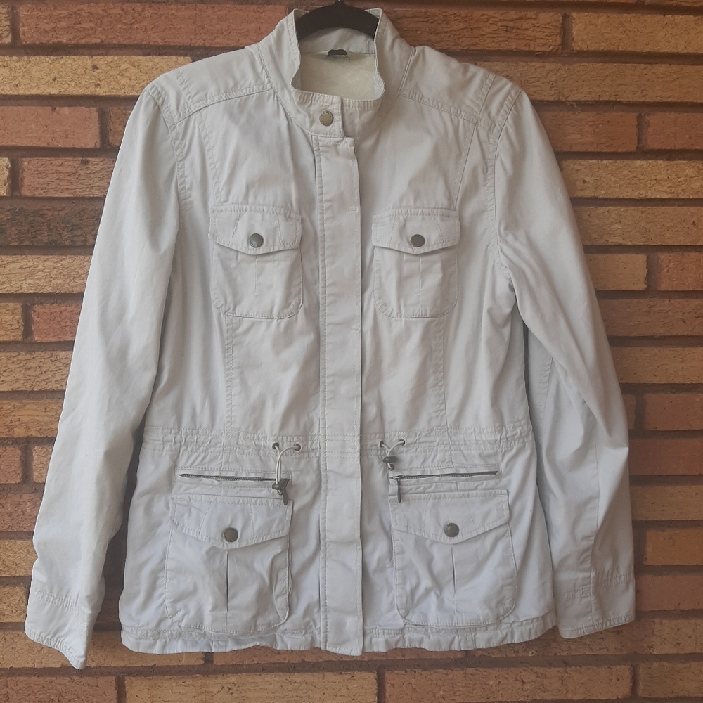 L.L. Bean Light Gray Utility Jacket